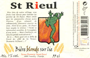 BRASSERIE SAINT RIEUL Eau de source plate Corse Saint-Georges bouteille  verre 1l pas cher 